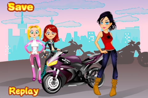 Bad Biker Girl Dress Up screenshot 2