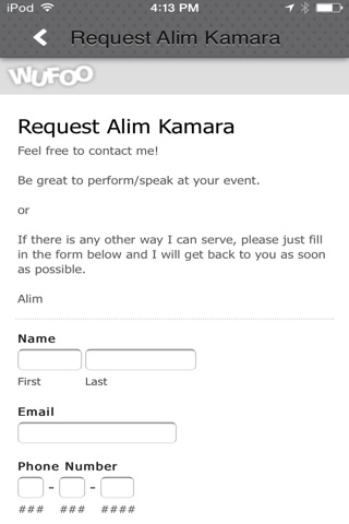 Alim Kamara Official screenshot 3