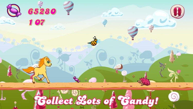 Candy Pony Run - Sweet Jumping Game Saga screenshot-4