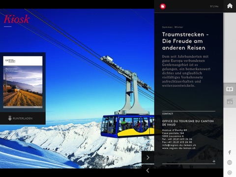 Brochures touristiques Région du Léman-Vaud, Suisse screenshot 3