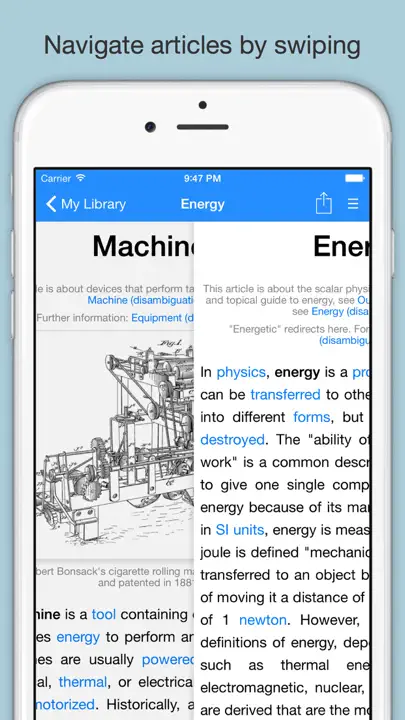 WikiExplorer For Wikipedia iPhone-skjermbilde 2
