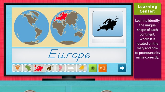 World Continents and Oceans - Geography by Mobile Montessori(圖1)-速報App