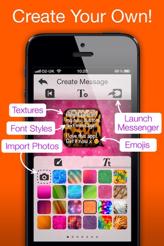 Message Styler - Color messages for iMessage and MMS + Emoji screenshot 4