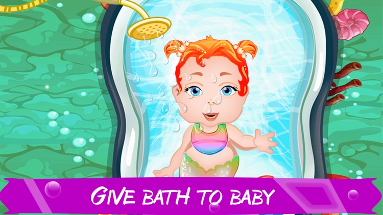Mermaid New Baby Born and Baby Care Free Games screenshot-3