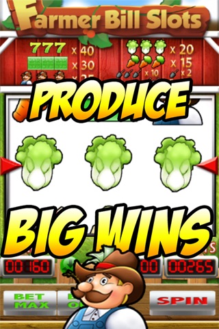 Farmer Bill Slots and Blackjack - Vegas Style Family Slot Machine with Bonus Wheel! screenshot 2