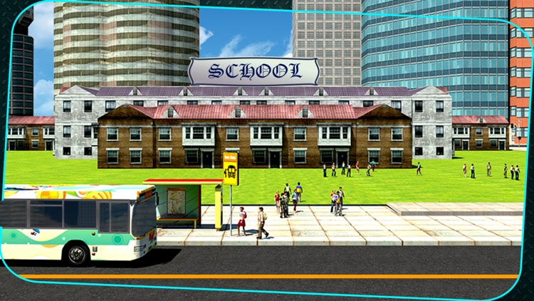 3D School Bus Driving Simulator : Kids Pick & Drop Game screenshot-3