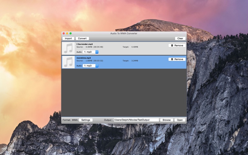 Screenshot #2 pour Audio To WMA Converter