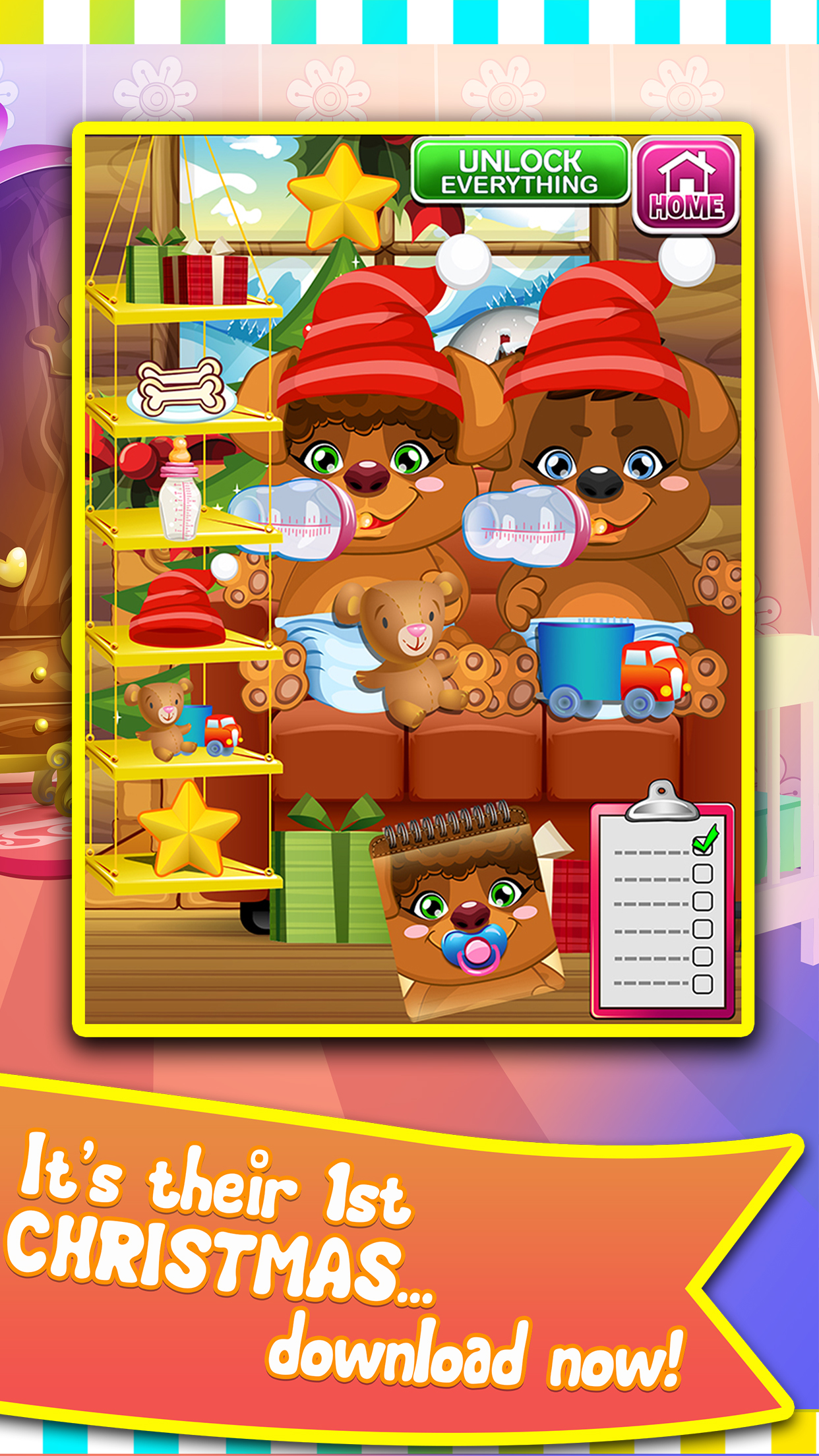 Mommy's Newborn Baby Pet Doctor Salon - my new puppy twins spa games!