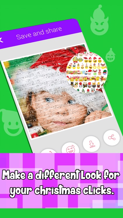 Christmas Emoji Mosaic Camera