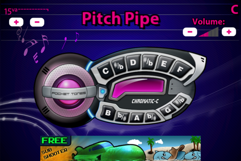 Pitch Pipe Pro (Pitchpipe) - Perfect practice tool for Musicians (Chromatic acapella pitch) screenshot 2