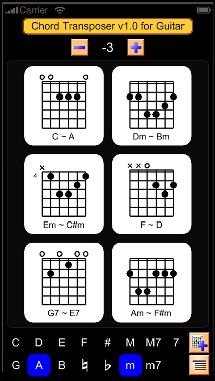 Guitar Chord Transposer