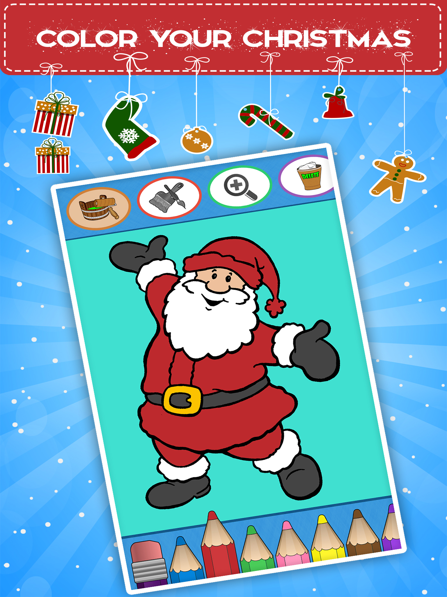 Winter coloring book for toddlers: Kids drawing, painting and doodling games for children