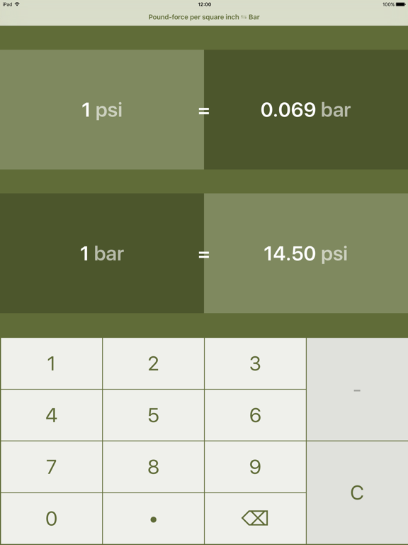 Screenshot #4 pour Pound-Force Per Square Inch To Bar | Psi To Bar
