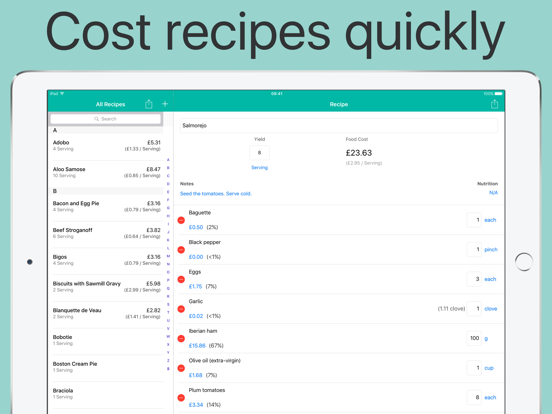 Screenshot #4 pour Fillet pour Chefs coût recette