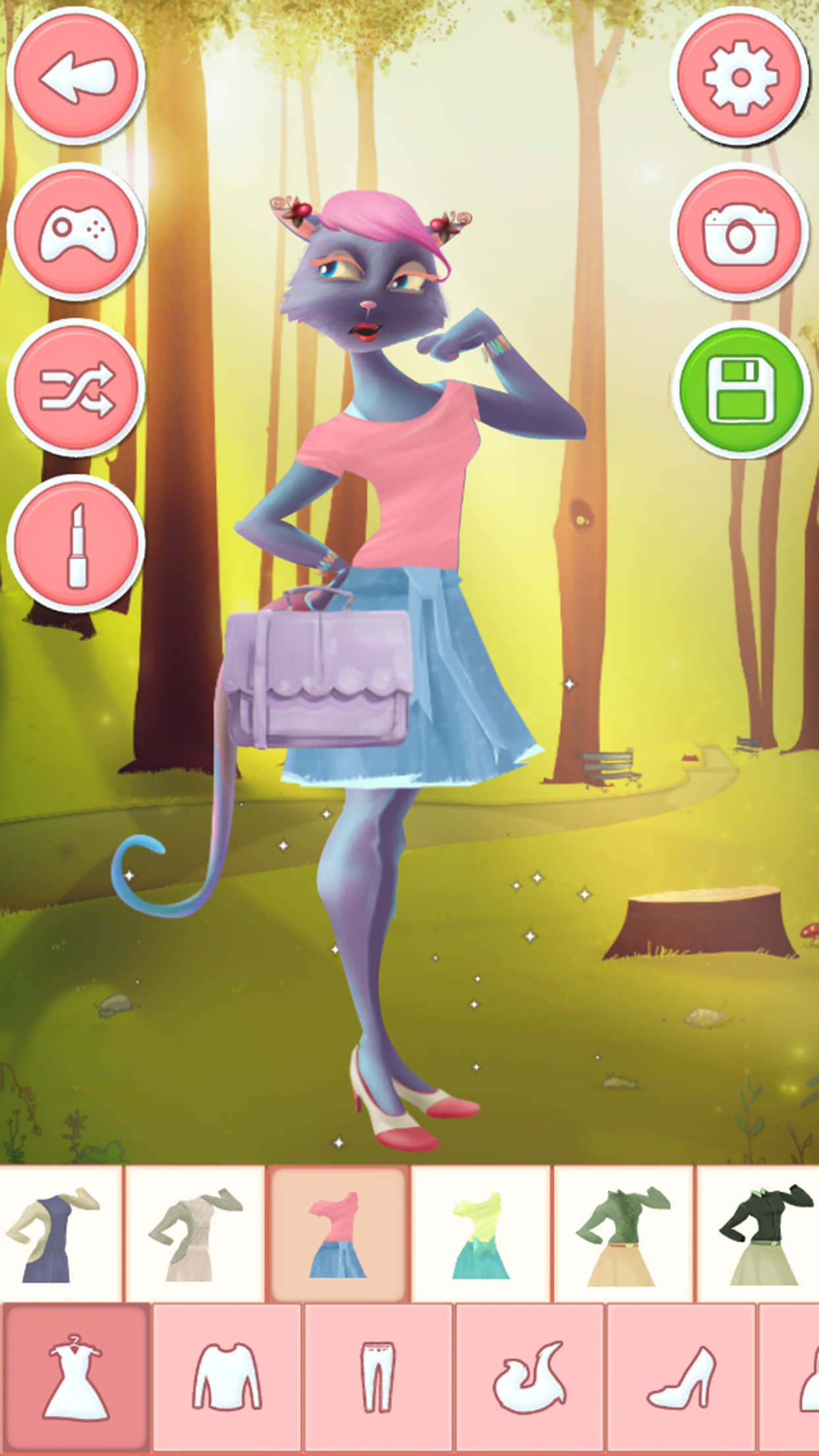 Fashion designer game - animal dress up salon screenshot 3