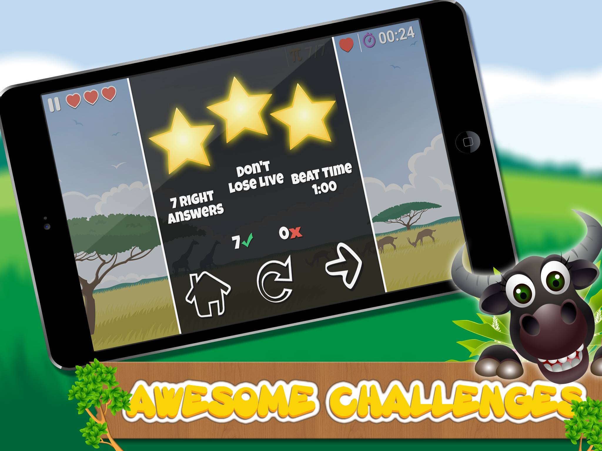 Math learning game for preschool kids : Educational games to learn addition, subtraction, division and multiplication in HD and FREE