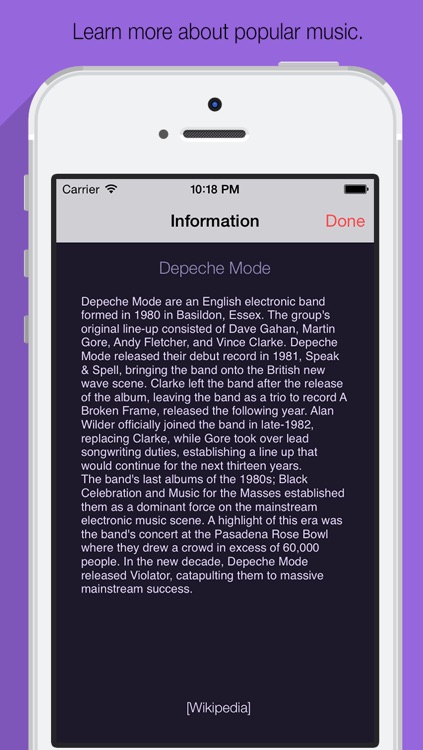 My Music - Your list of favorite artists, and bands. screenshot-4