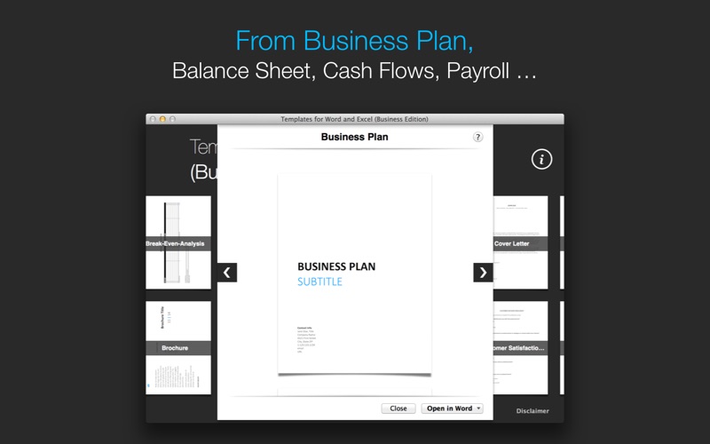 Screenshot #2 pour Templates for Word and Excel (Business Edition)