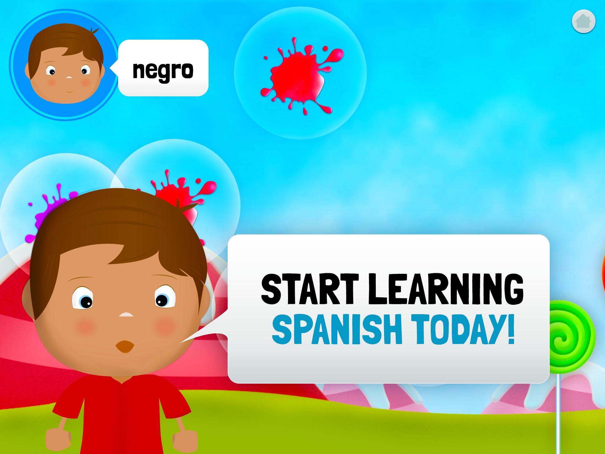 Learn Spanish for Toddlers - Bilingual Child Bubbles Word Game screenshot 4