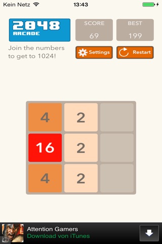 2048 Arcade Game screenshot 3