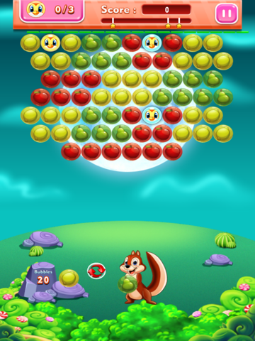 Squirrel Pop Bubble Shooter Fruit Saga : Match 3 Hd Free Game iPad screenshot