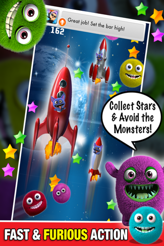Monster in Space: Multiplayer FREE Racing Alien Dash Game - By Dead Cool Apps screenshot 2