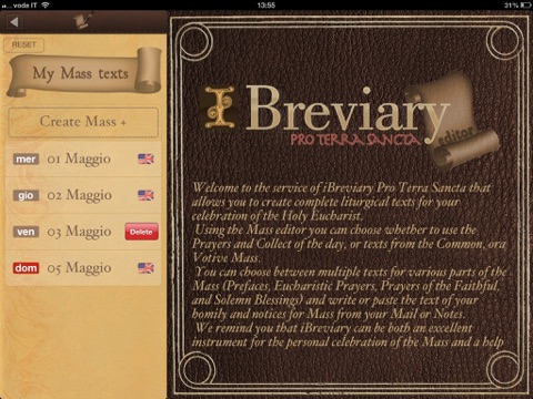 iBreviary Pro Terra Sancta HD iPad screenshot 3 - Reference app