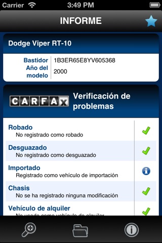 CARFAX screenshot 2