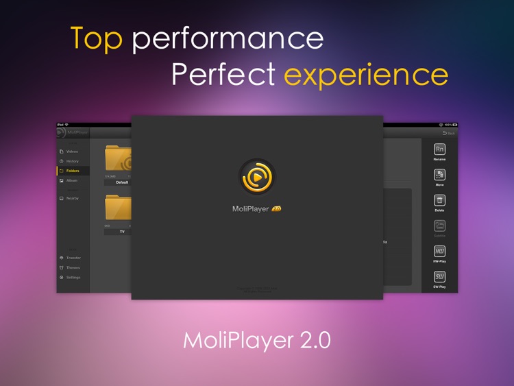 MoliPlayer Pro HD-video & music media player for iPad with DLNA/Samba/MKV/RMVB/AVI/MP3