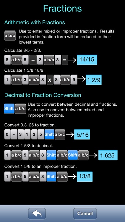 Scientific Calculator Elite - Advanced Fraction Calculator designed for Math and Science Students - Calc includes Unit Conversion, Constants, Fractions, Trigonometry, and Algebra Functions screenshot-3