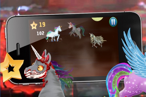 Unicorn Zombie Apocalypse PRO - A FREE Zombie Game! screenshot 2