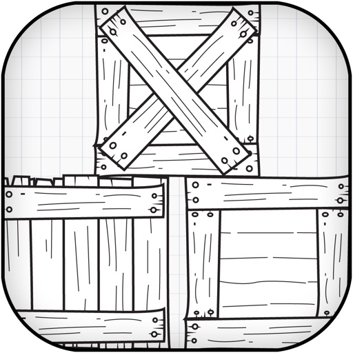 A Scribble Crate Sliding Puzzle Challenge - Move the Doodle Crates Mania Free icon