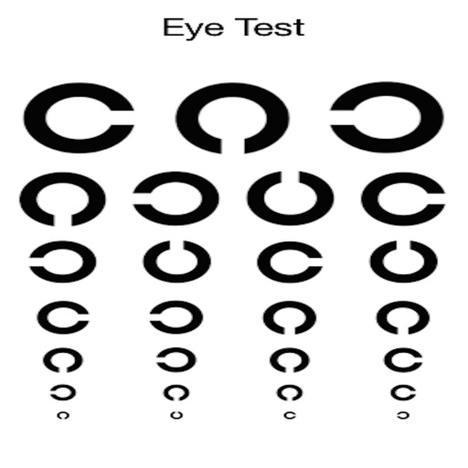 eye test circle icon