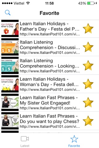 Learn Italian in Videos screenshot 2