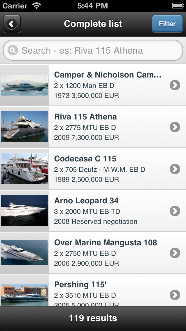 Screenshot #2 pour Yachts Outlet