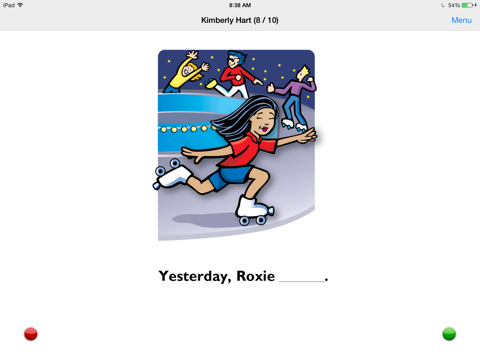 Screenshot #6 pour Regular Past Tense Verbs Fun Deck