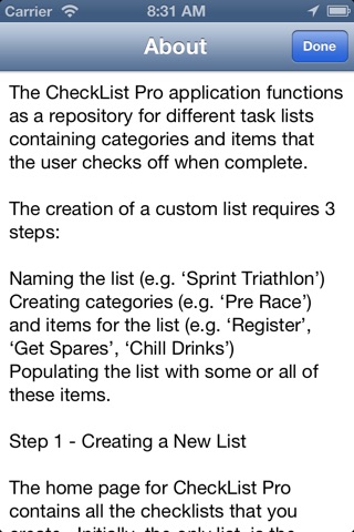 Triathlon Checklist Pro screenshot 2