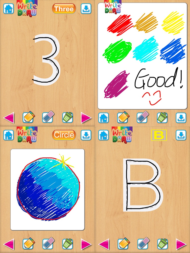 Write Draw Free for iPad - Learning Writing, Drawing, Fill Color & Words screenshot 2