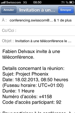 Conferencing Swisscom screenshot 4
