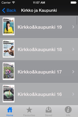 Kirkko & Kaupunki for iPhone screenshot 2