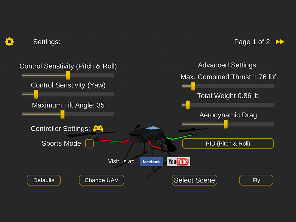 QuadcopterFx Simulator
