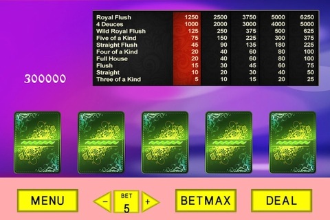 King Of Cards Video Poker - Free New Poker Game screenshot 3