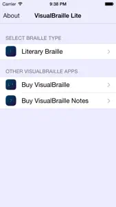 VisualBraille Lite screenshot #1 for iPhone