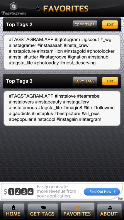 Tagstagram Lite - Copy and Paste Tags for Instagram