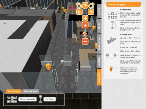 NUS Libraries 3D Interactive map screenshot 2