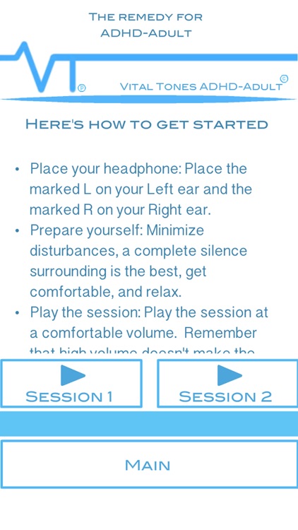 Vital Tones ADHD-Adult Pro