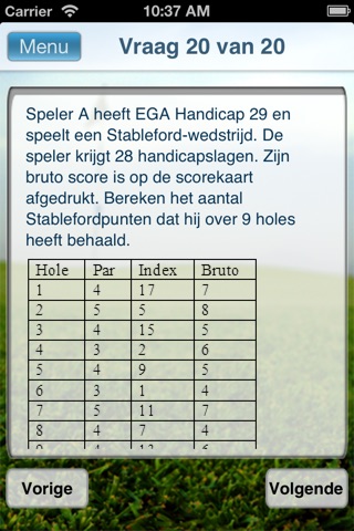Golf Examen screenshot 4