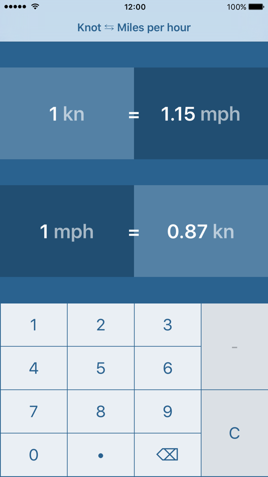 #1. Knots To Miles Per Hour | kn to mph (iOS) 由: Thomas Pelster