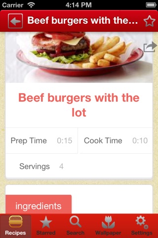 Burgers & Sandwiches Cookbook screenshot 2