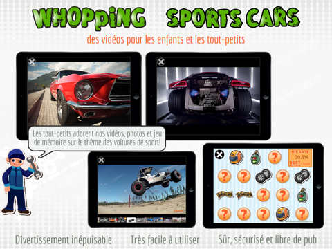 Screenshot #4 pour Whopping Sports Cars — des vidéos pour les enfants et les tout-petits Description Whopping Sports Cars
